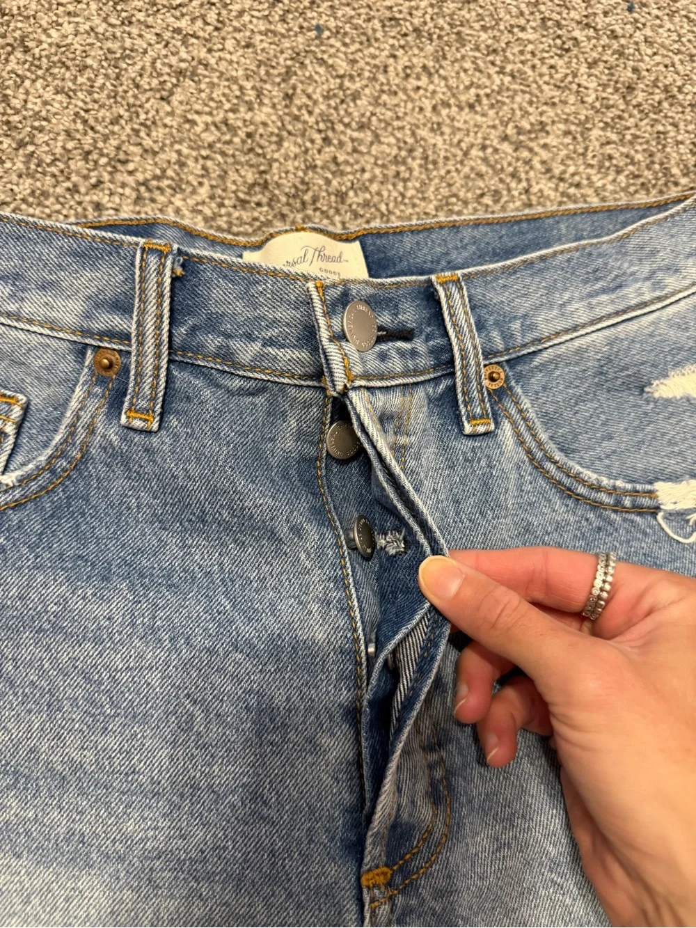 90s baggy denim shorts